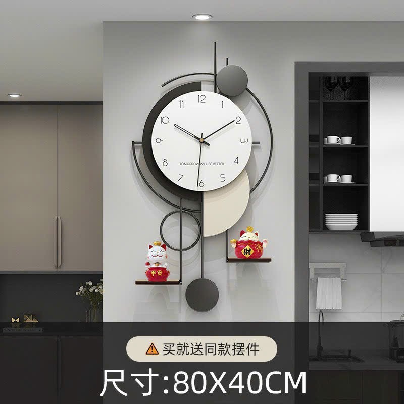 Đồng hồ decor mèo thần tài DH 0204